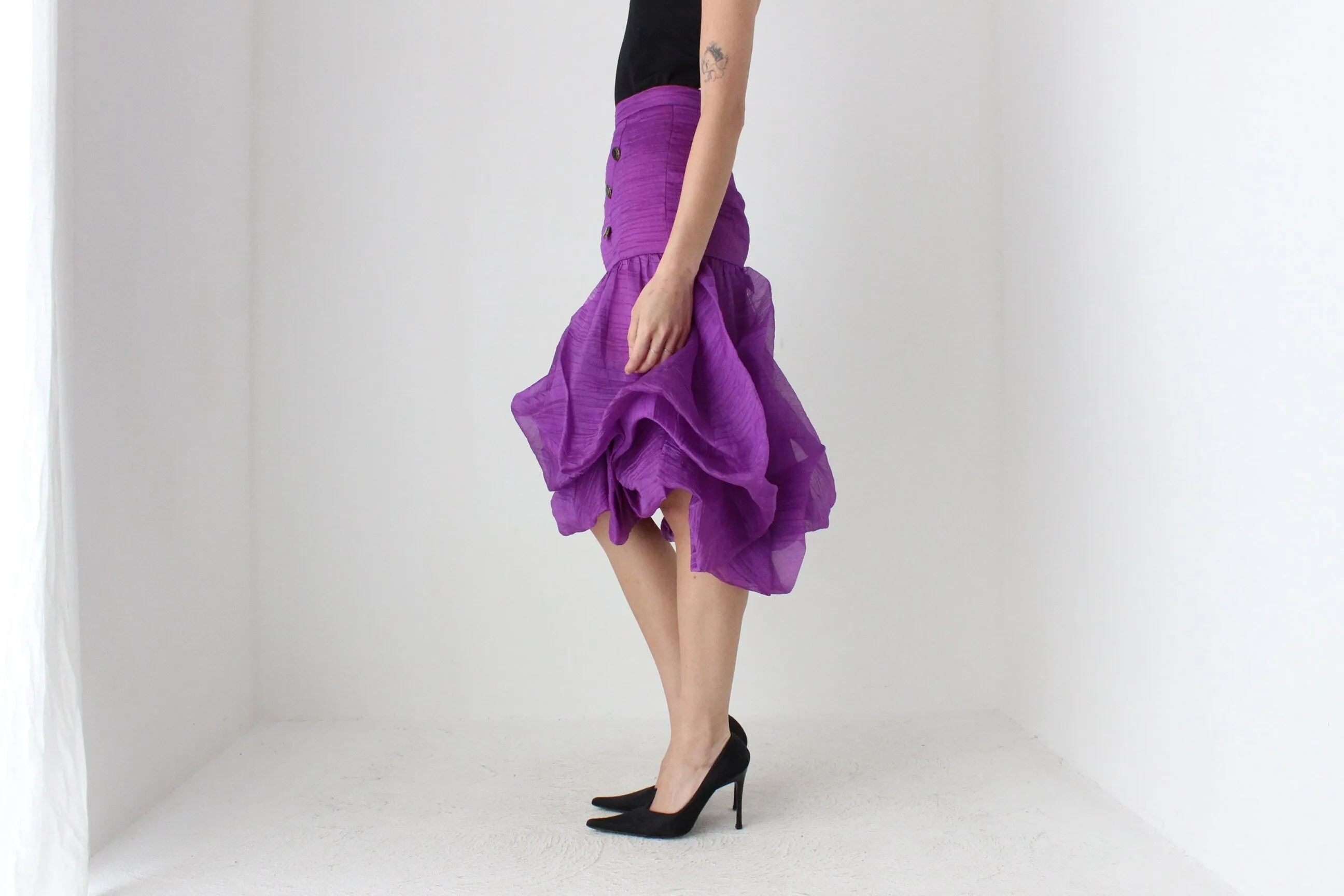 INSANE 80s 'Harry Who' Sculptural Puff Bubble Skirt