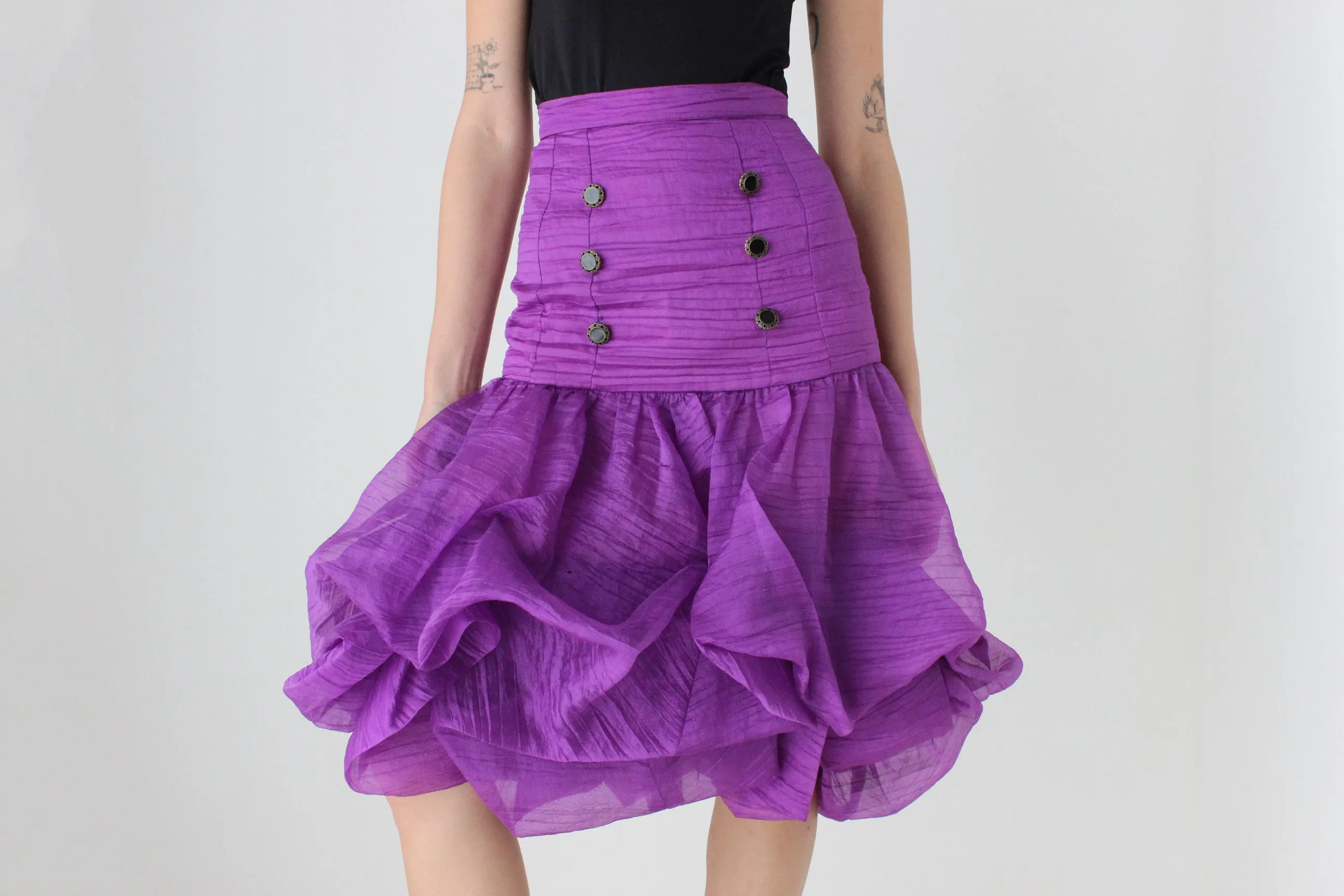 INSANE 80s 'Harry Who' Sculptural Puff Bubble Skirt