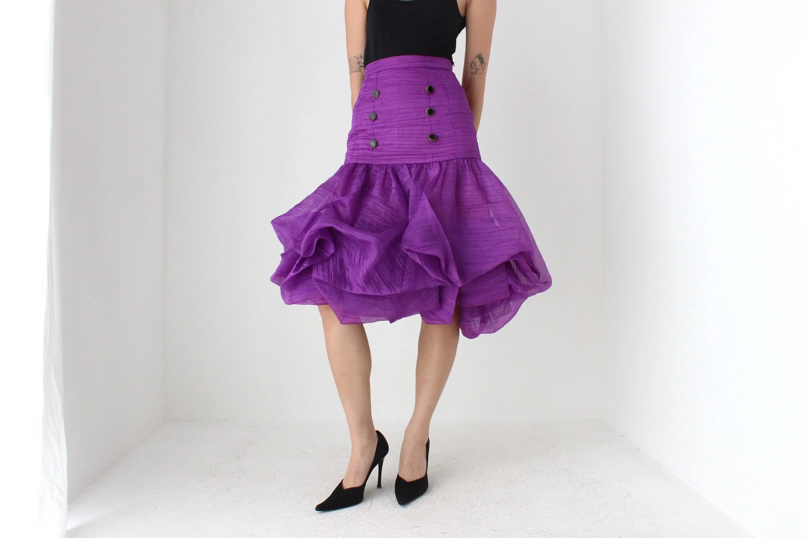 INSANE 80s 'Harry Who' Sculptural Puff Bubble Skirt