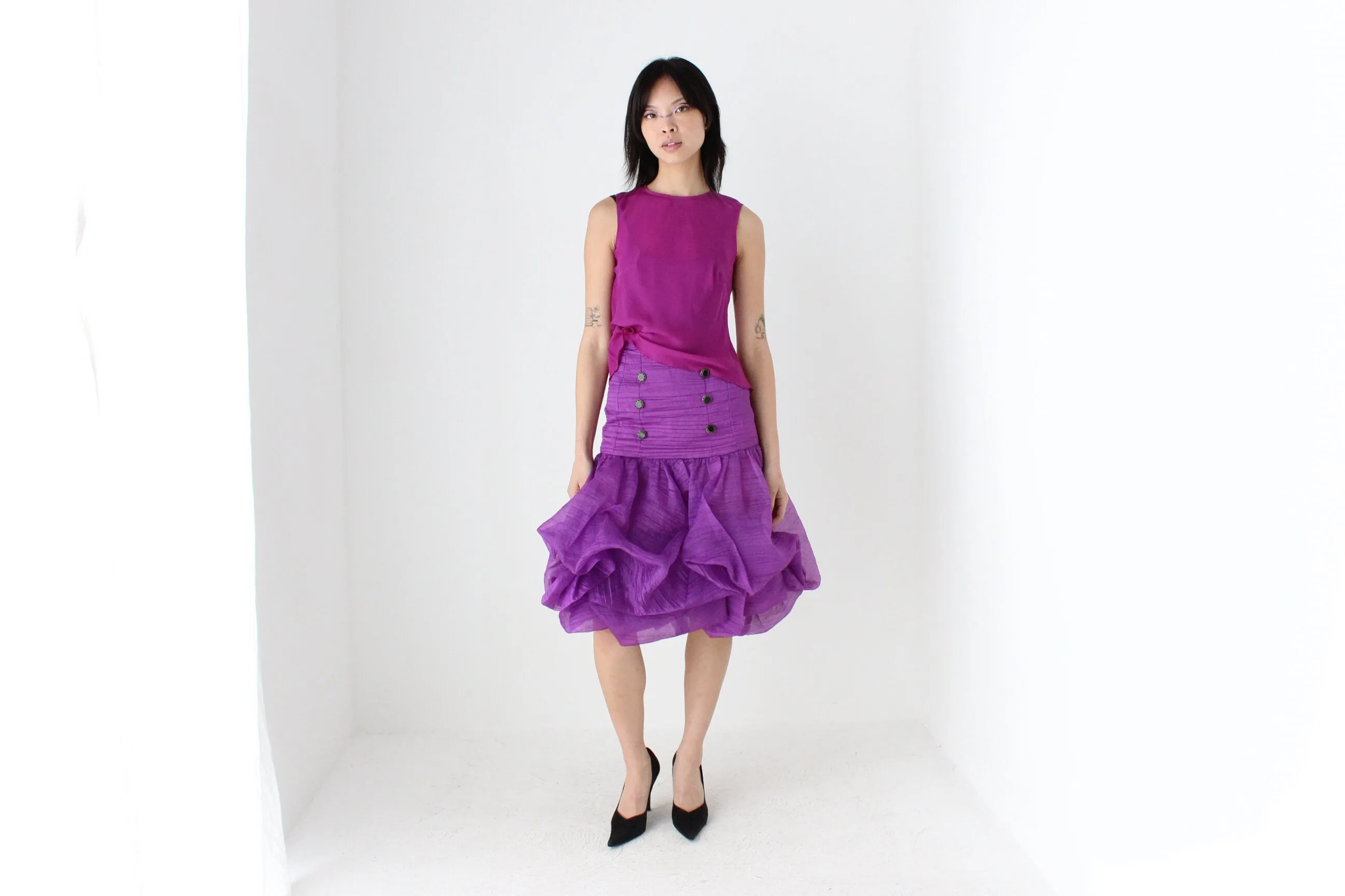 INSANE 80s 'Harry Who' Sculptural Puff Bubble Skirt