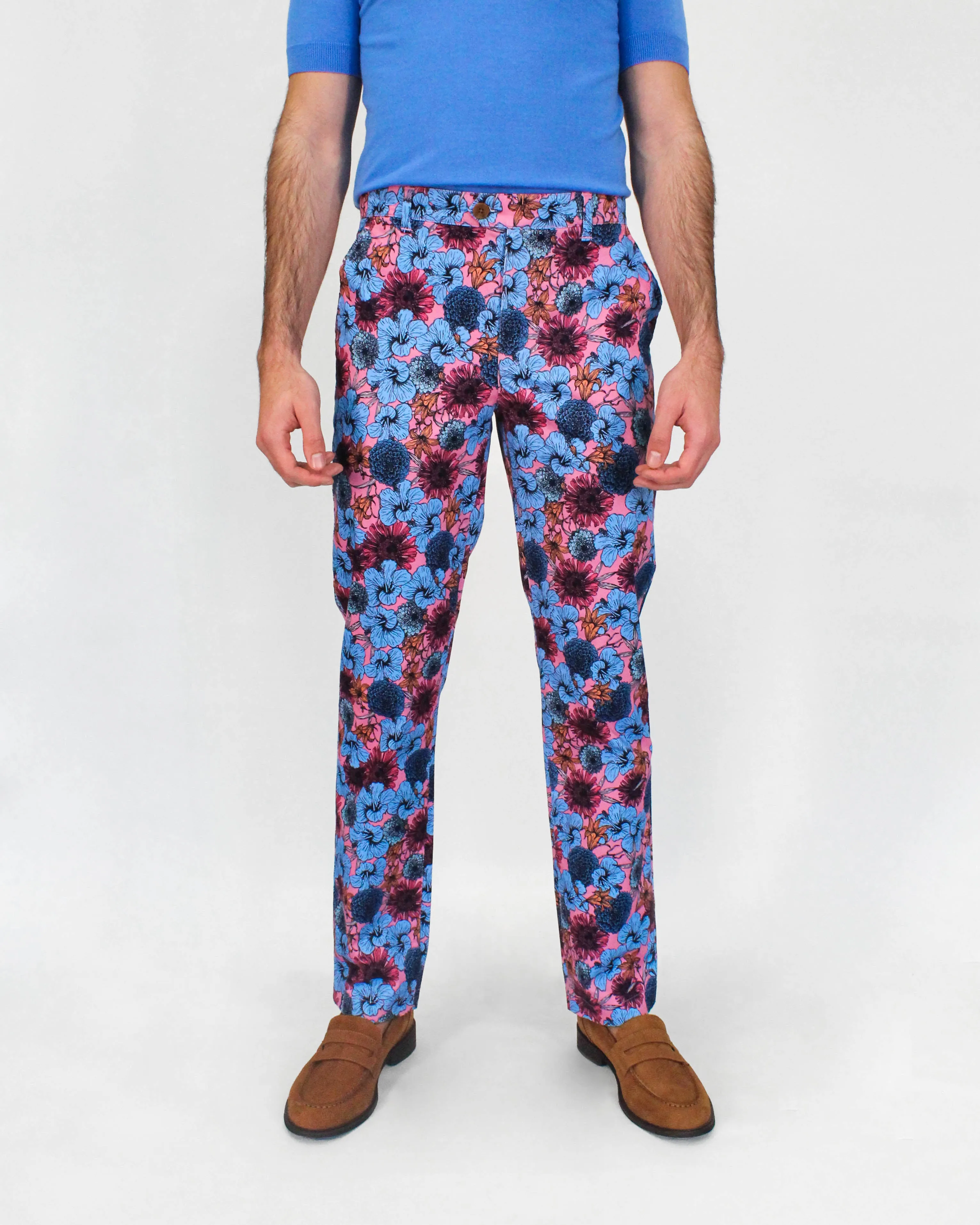 JACK LUX HIBISCUS GARDEN PANTS IN PINK