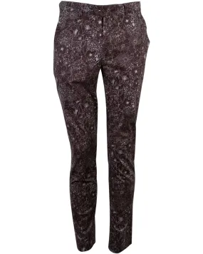 JACK LUX OUTLINE FLORAL PANT - BLACK