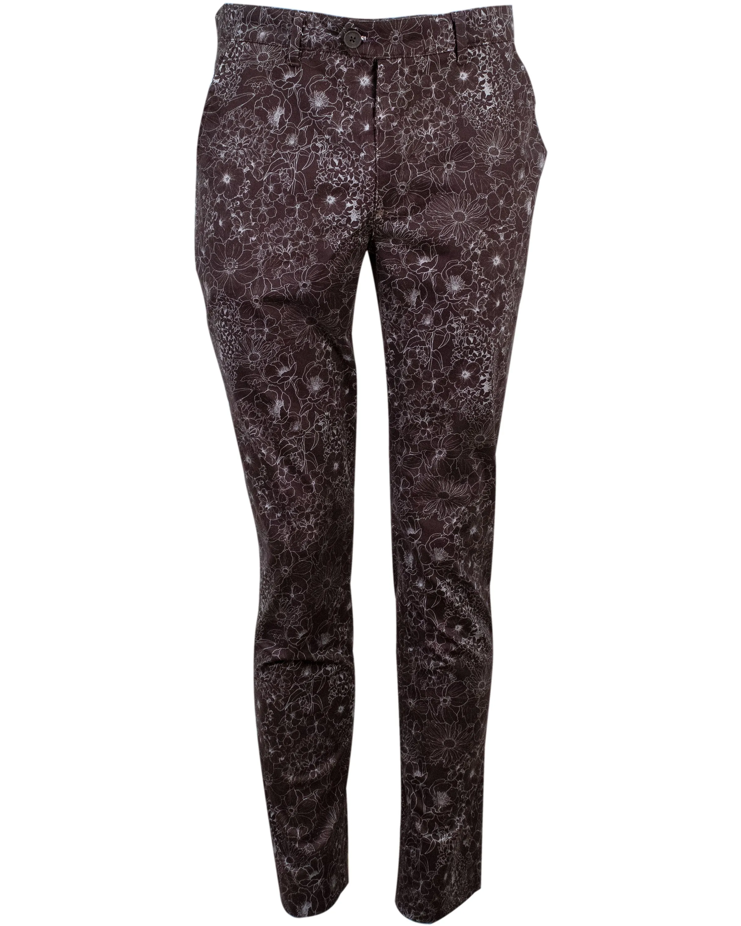 JACK LUX OUTLINE FLORAL PANT - BLACK