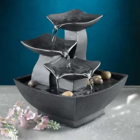 Jeco Tabletop Leaves Water Fountain