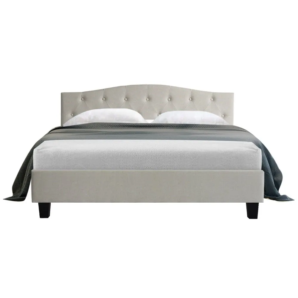 Jervis Queen Bed Frame Beige