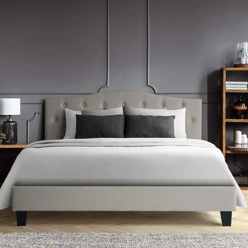 Jervis Queen Bed Frame Beige