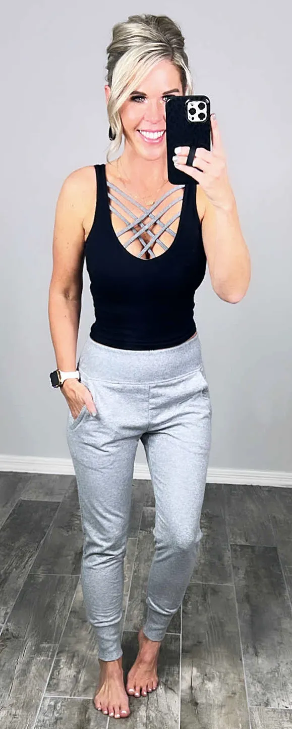 Lounging Around Joggers - Grey