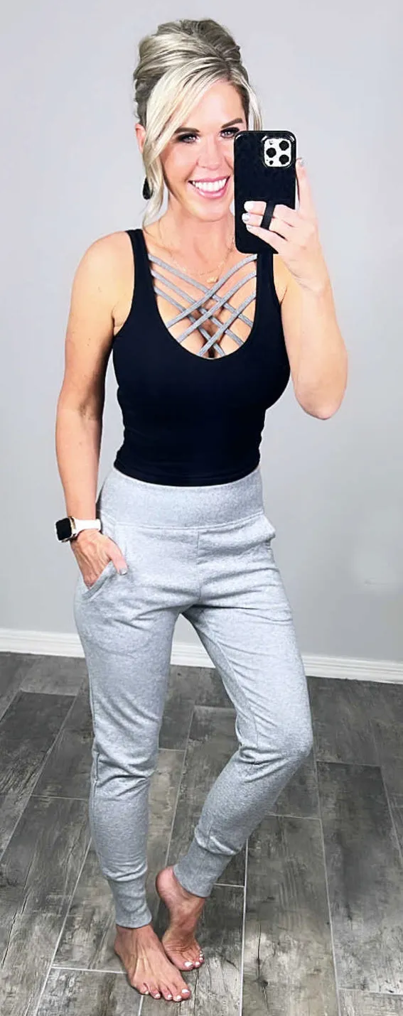 Lounging Around Joggers - Grey