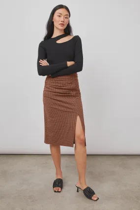 Luci  Skirt -Russet Gingham