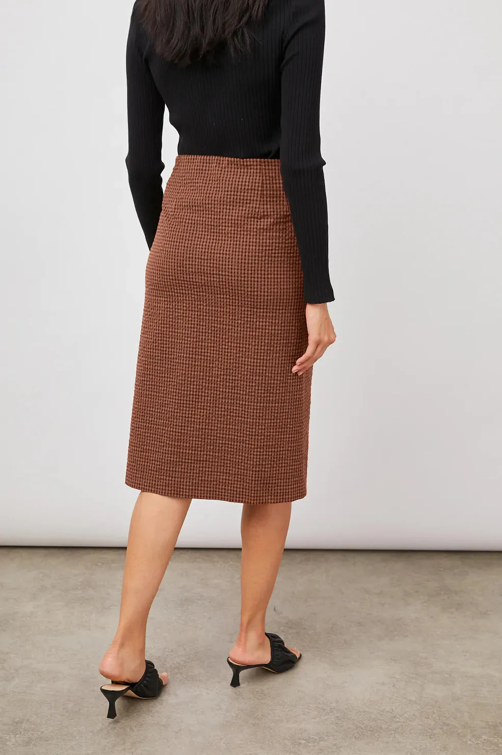 Luci  Skirt -Russet Gingham