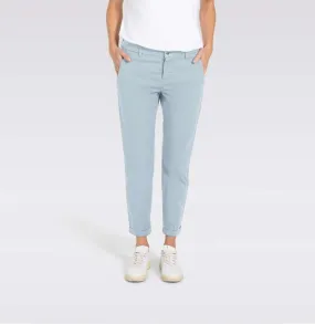 MAC WOMEN'S TURN UP CHINO - ICE BLUE