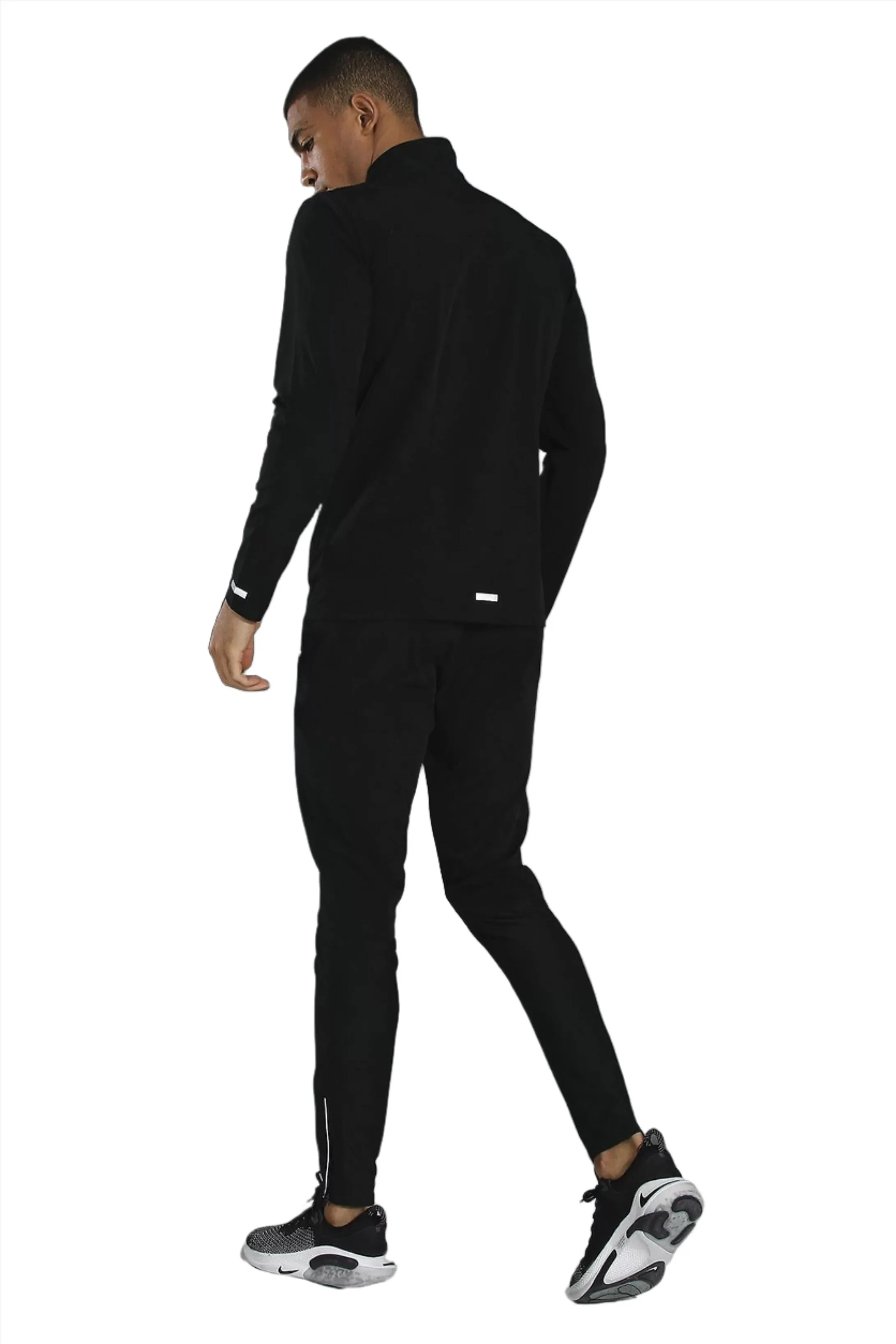 MAN ACTIVE LIGHTWEIGHT PLAIN TRACK PANT - BLACK