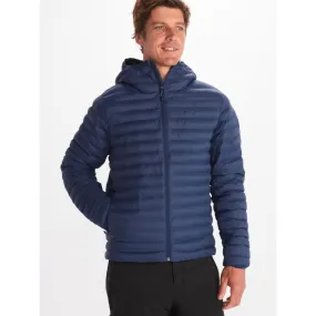 Marmot Men's Echo Featherless Hooded Puffer Jacket Large Navy Blue