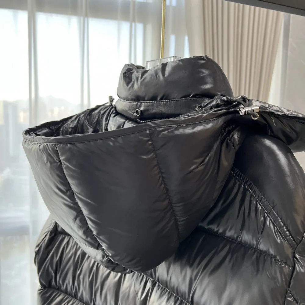 Maya MONCLER 017 Gloss Black Down Jacket