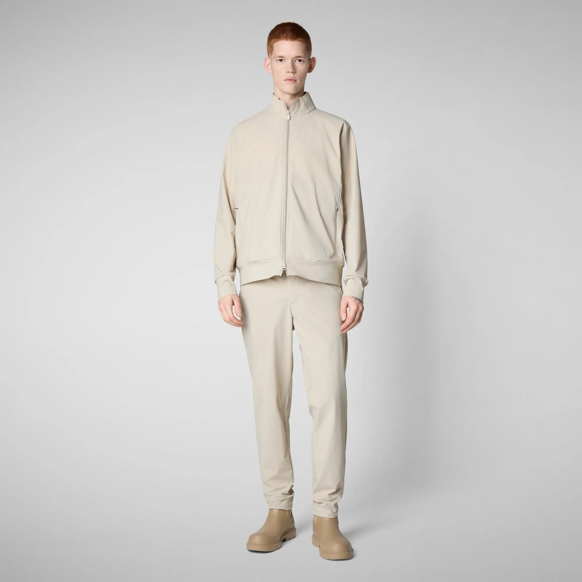 Men's chino slim fit steve in rainy beige