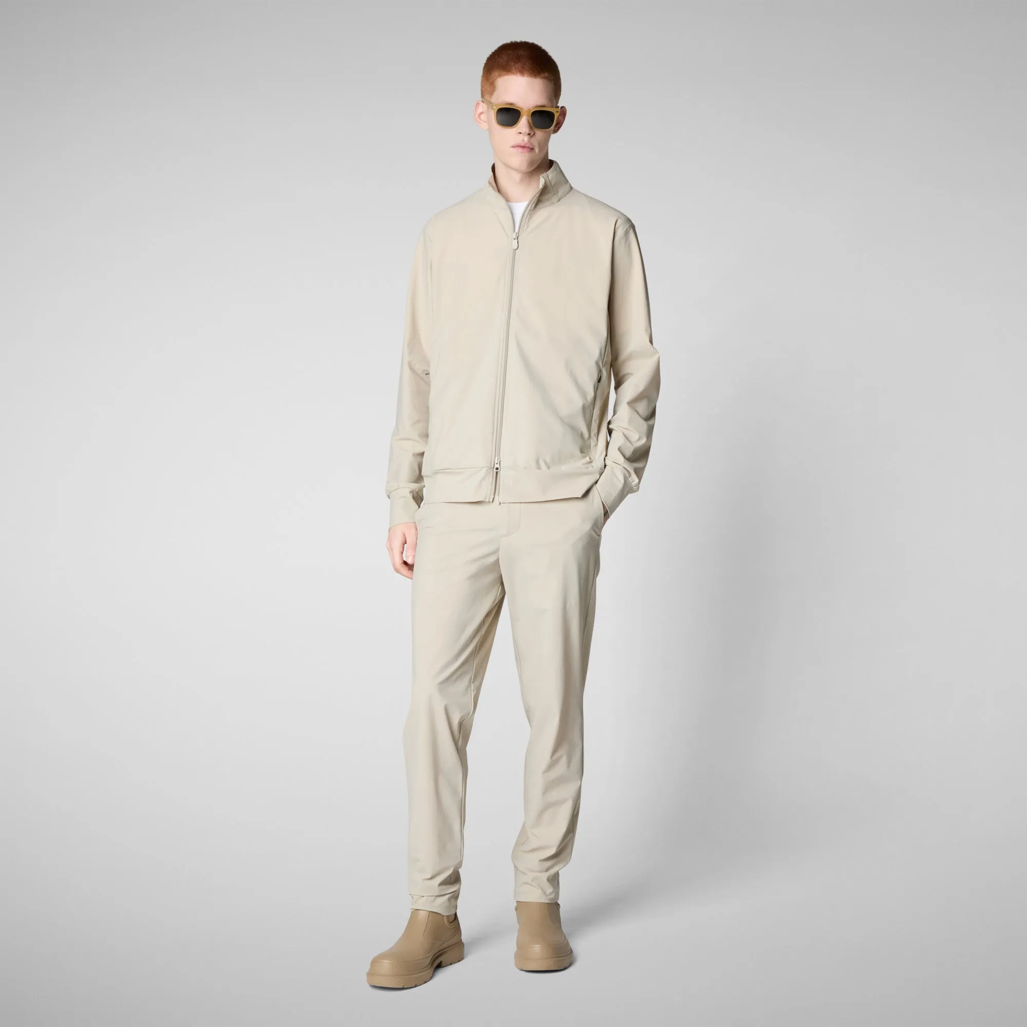 Men's chino slim fit steve in rainy beige
