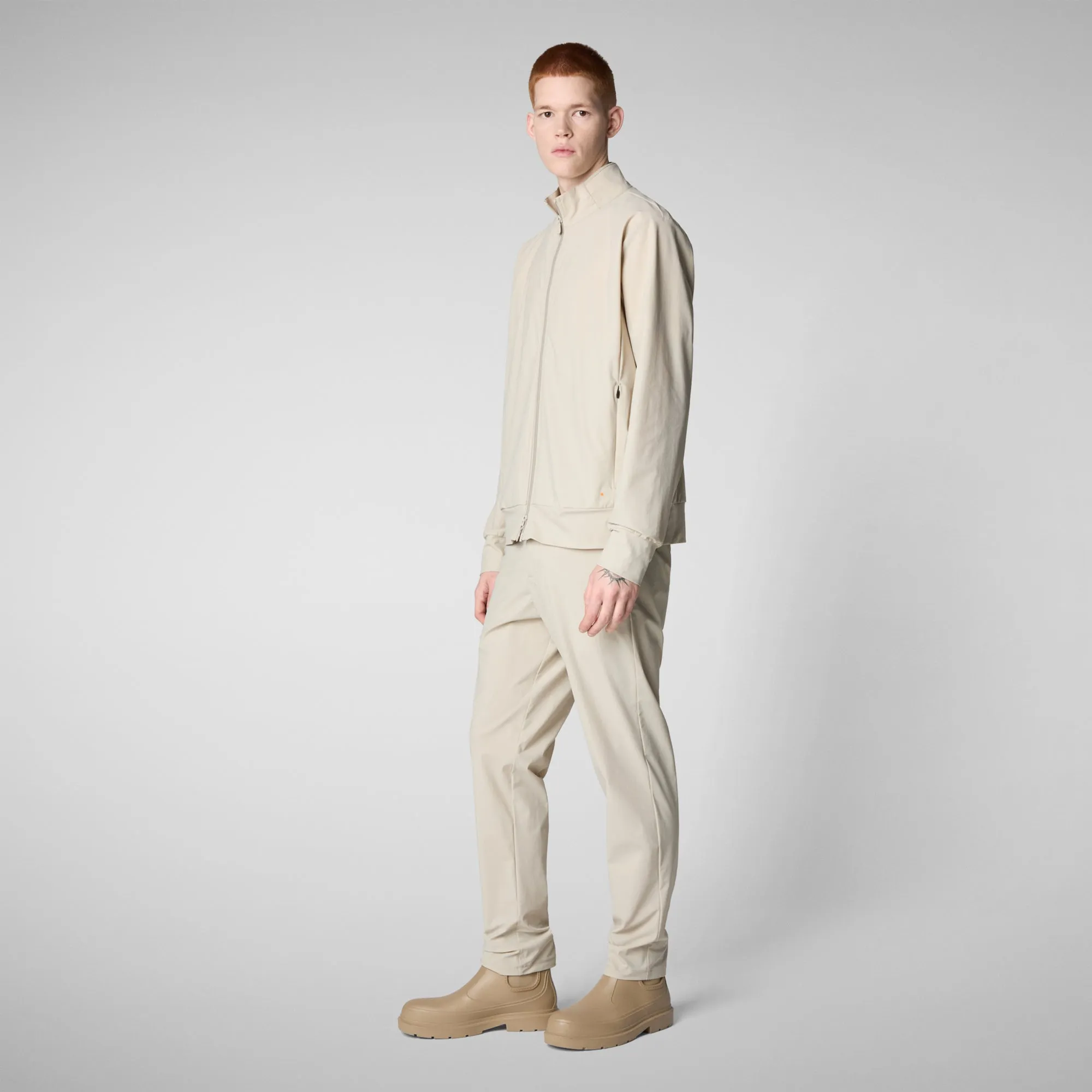 Men's chino slim fit steve in rainy beige