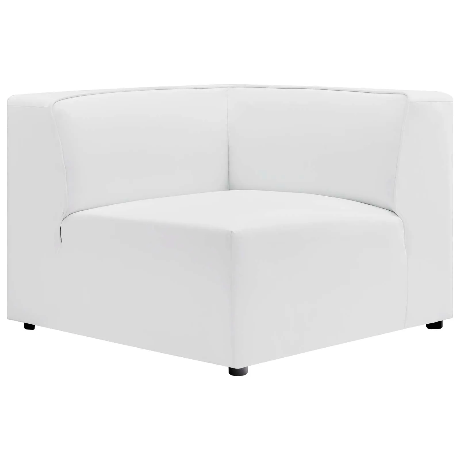Mingle Vegan Leather 7-Piece Sectional Sofa White EEI-4797-WHI