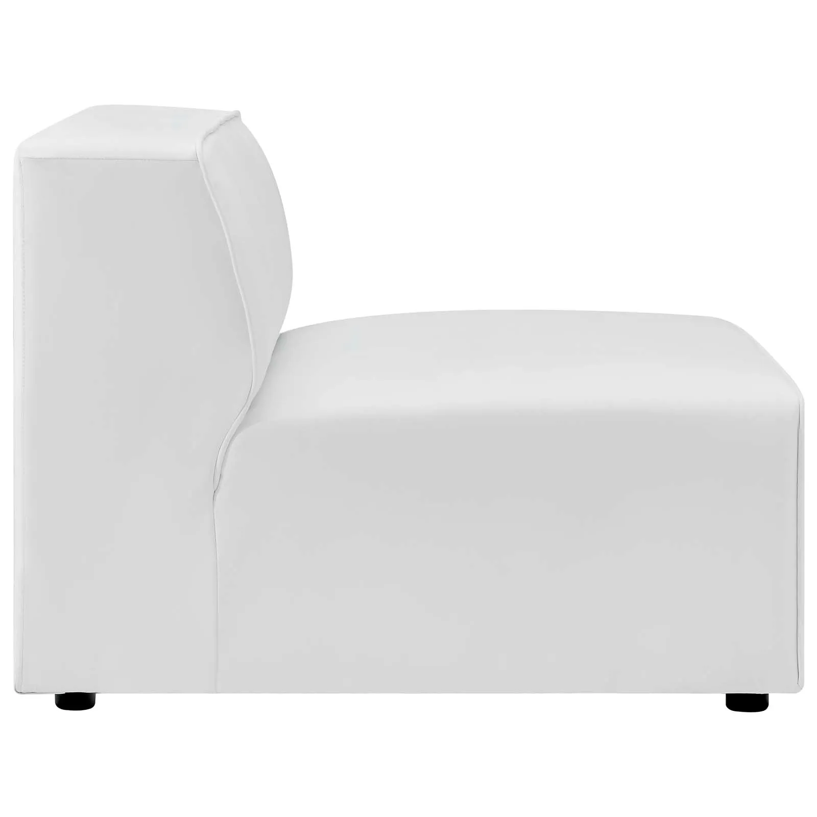 Mingle Vegan Leather 7-Piece Sectional Sofa White EEI-4797-WHI