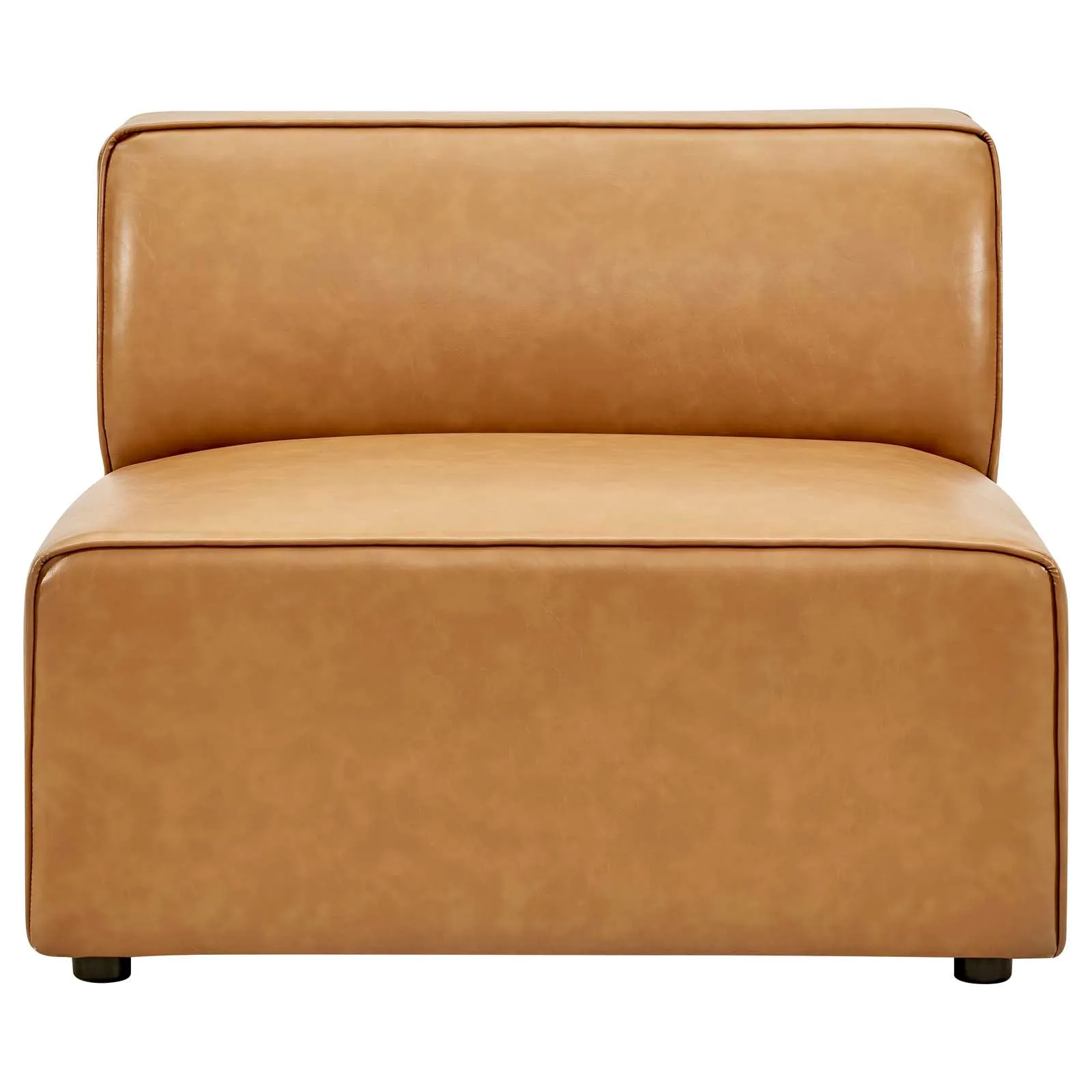 Mingle Vegan Leather 8-Piece Sectional Sofa Set Tan EEI-4799-TAN