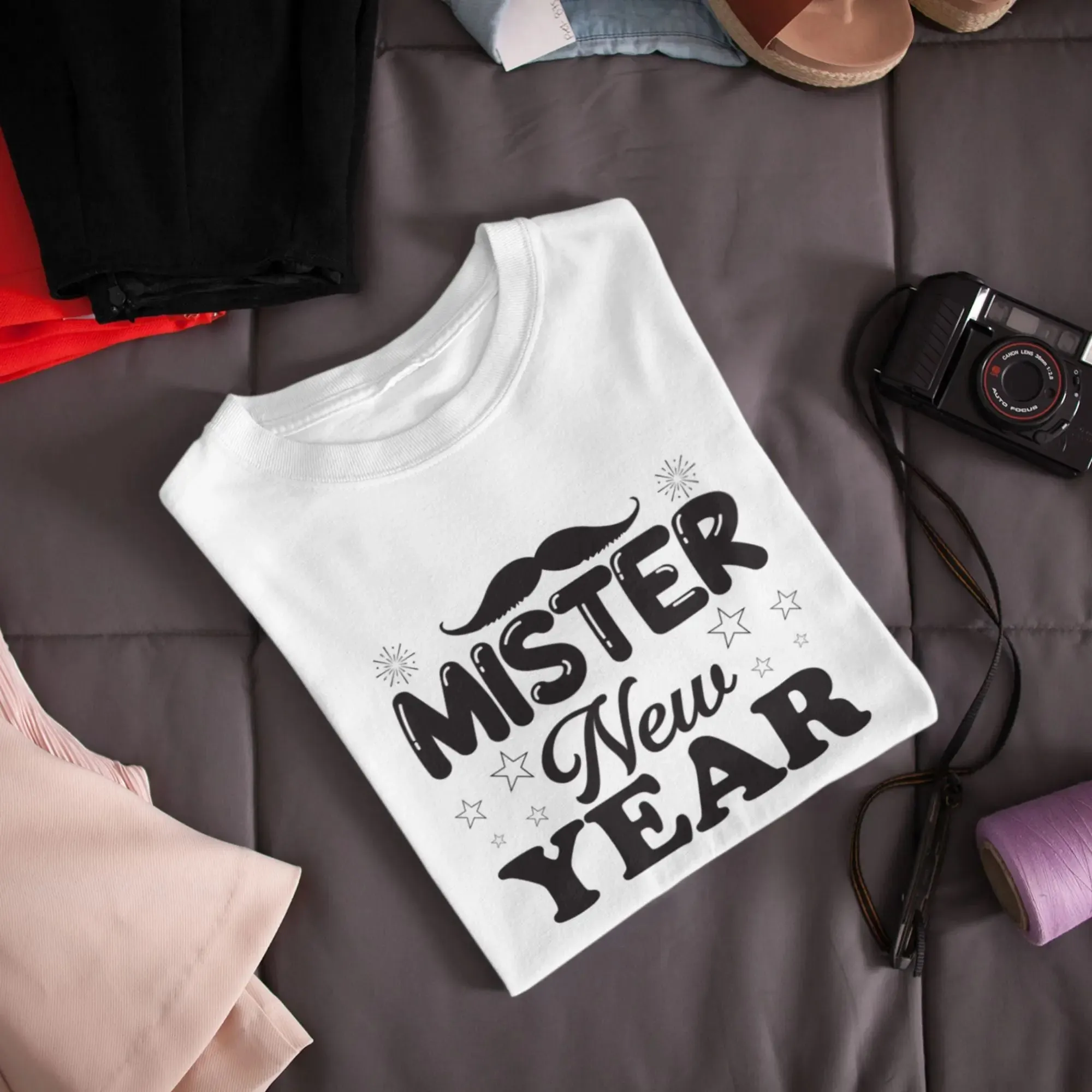 Mister New Year Round Neck Half Sleeve Classic T-Shirt