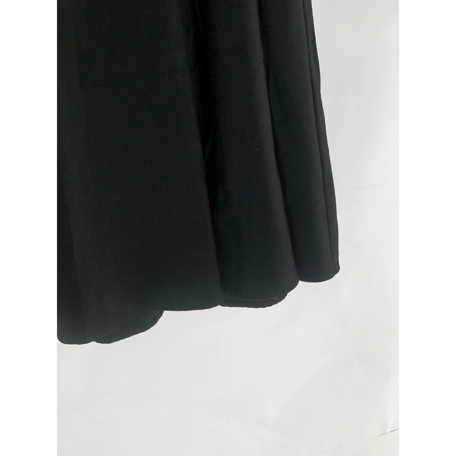 MODCLOTH Women's Black Solid Pull-On A-Line Midi Skirt SZ XL