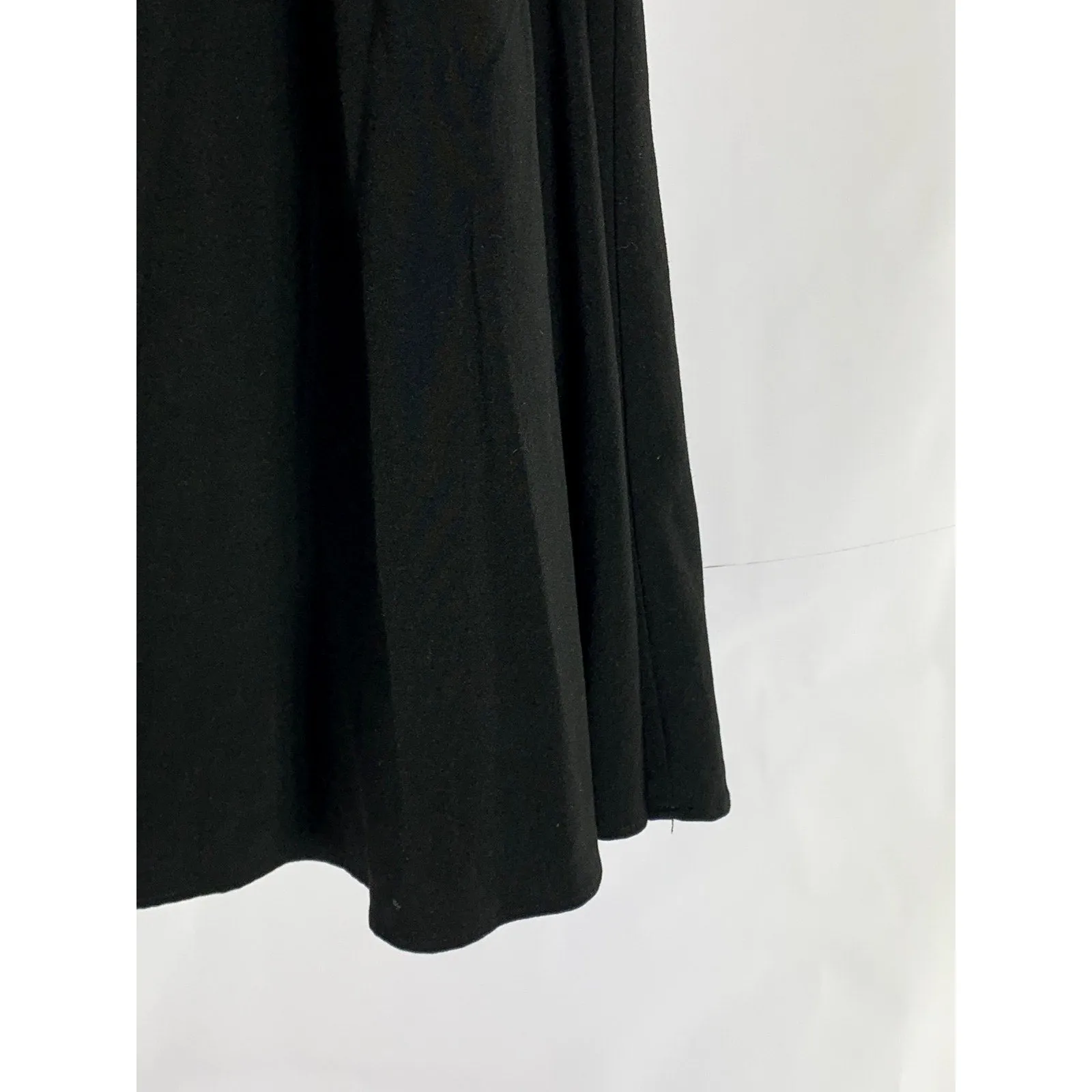 MODCLOTH Women's Black Solid Pull-On A-Line Midi Skirt SZ XL