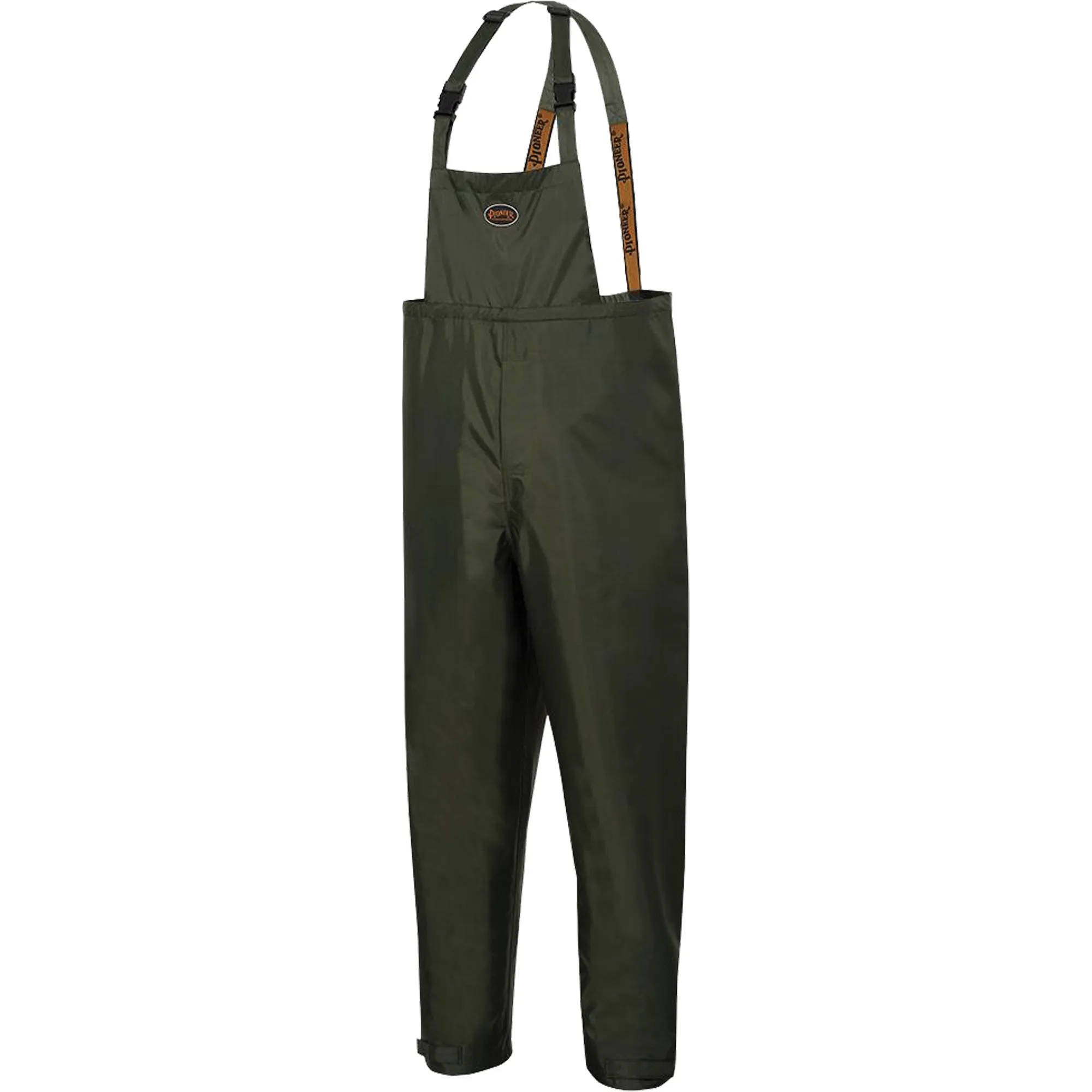 Nailhead Ripstop Tree Planter Bib Pants, Large, Polyester/PVC, Green