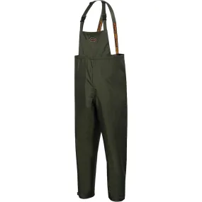 Nailhead Ripstop Tree Planter Bib Pants, Large, Polyester/PVC, Green