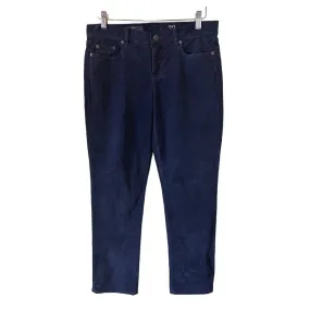 Navy Matchstick Straight Leg Corduroy Pants