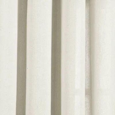 New - Set of 2 (84"x52") Faux Linen Grommet Window Curtain Panels Light Beige - Lush Décor