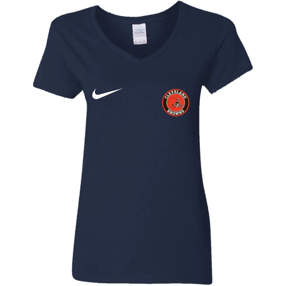 Nike Cleverlan Browns Nfl Football Women V-Neck T-Shirt