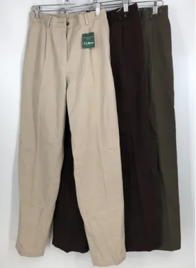 NWT L.L. Bean Chino Pants - Size 4/M Lot Of 3