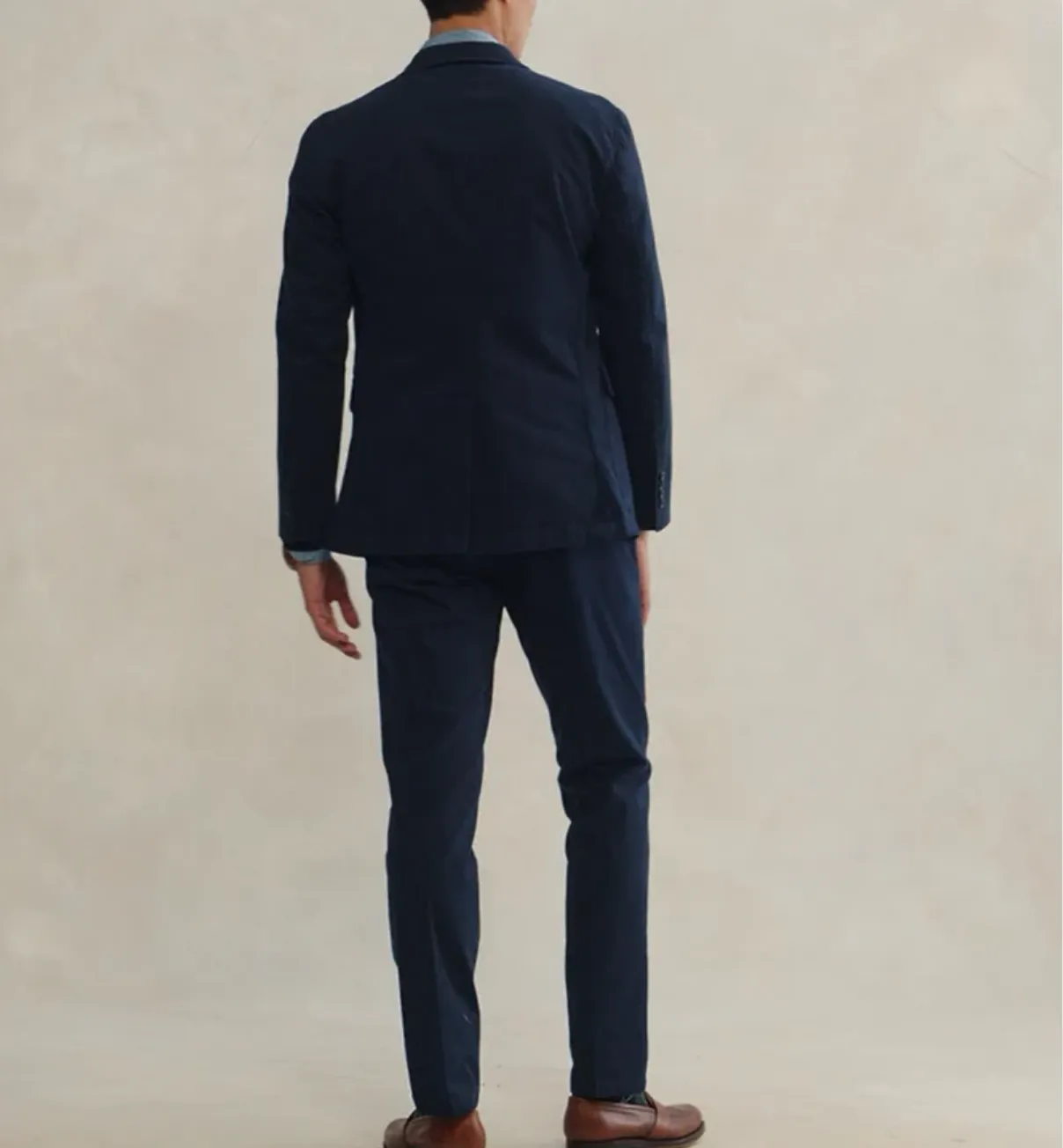 Polo Ralph Lauren Mens Regualr Fit Dyed Chino Suit Dress Pants Blue 32 x 33