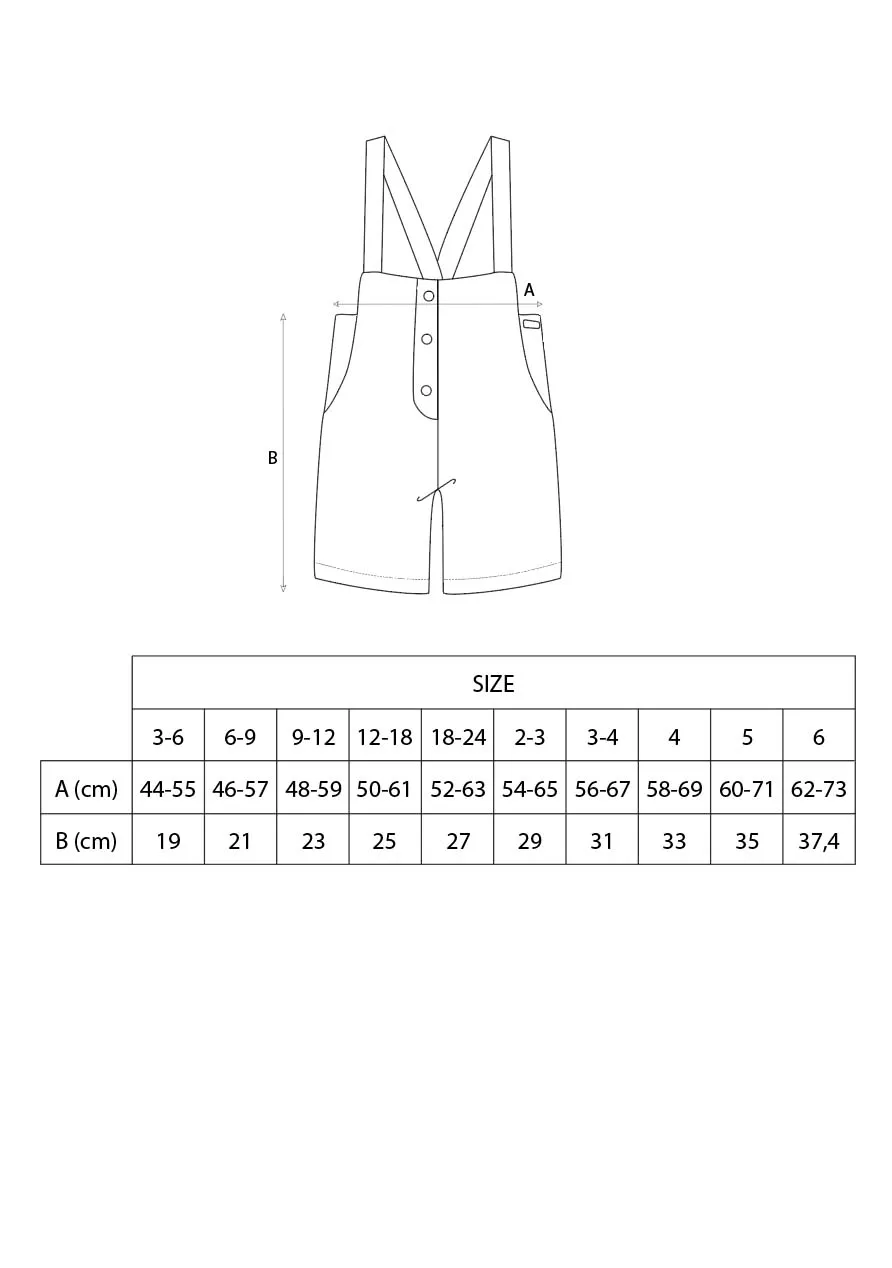 Popelin Green Check Woolen Overall