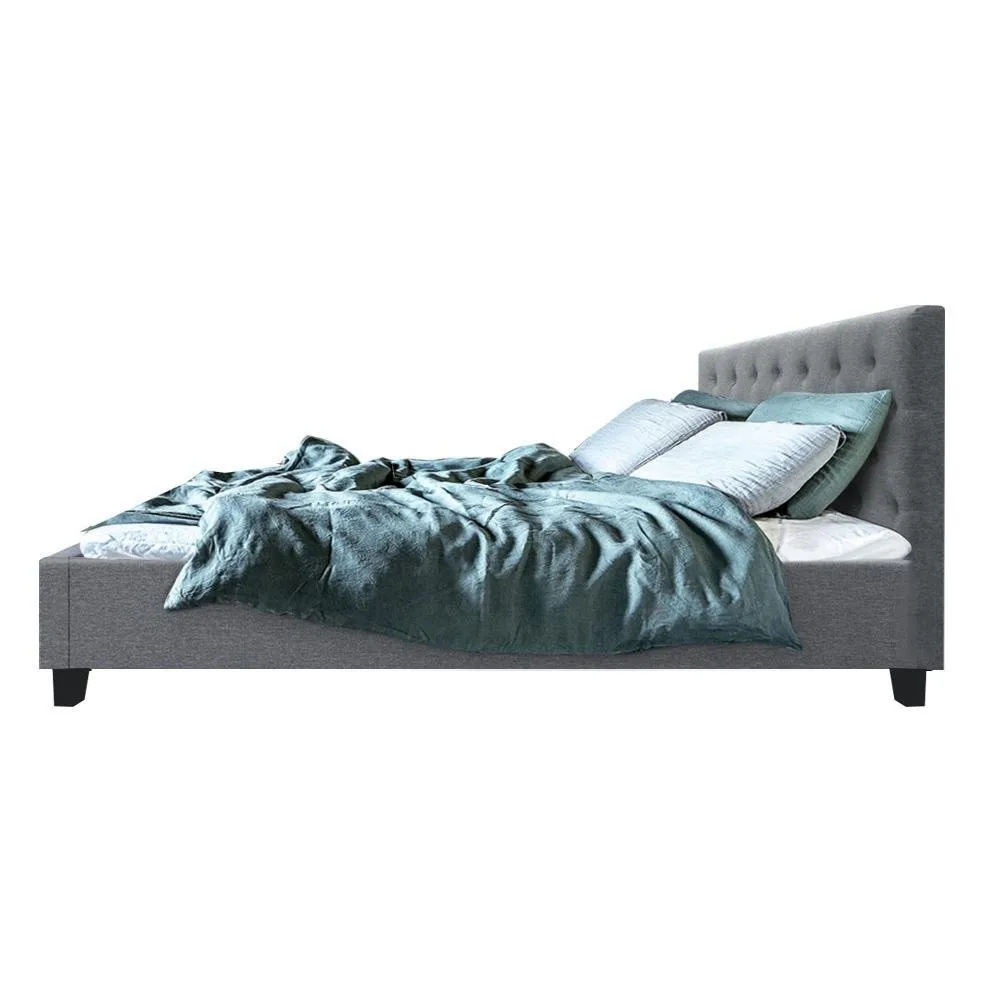 Preston King Bed Frame Grey