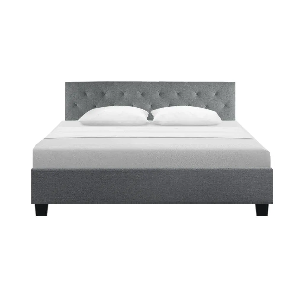 Preston King Bed Frame Grey