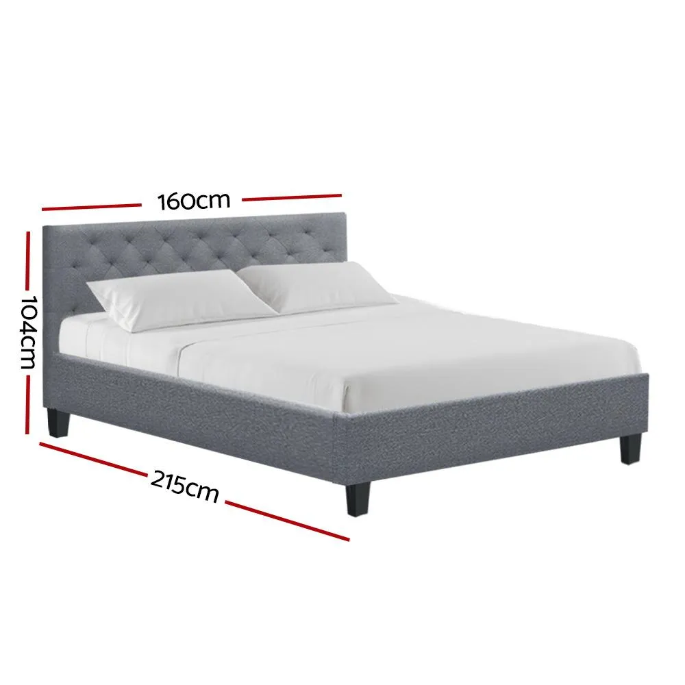 Preston Queen Bed Frame Grey