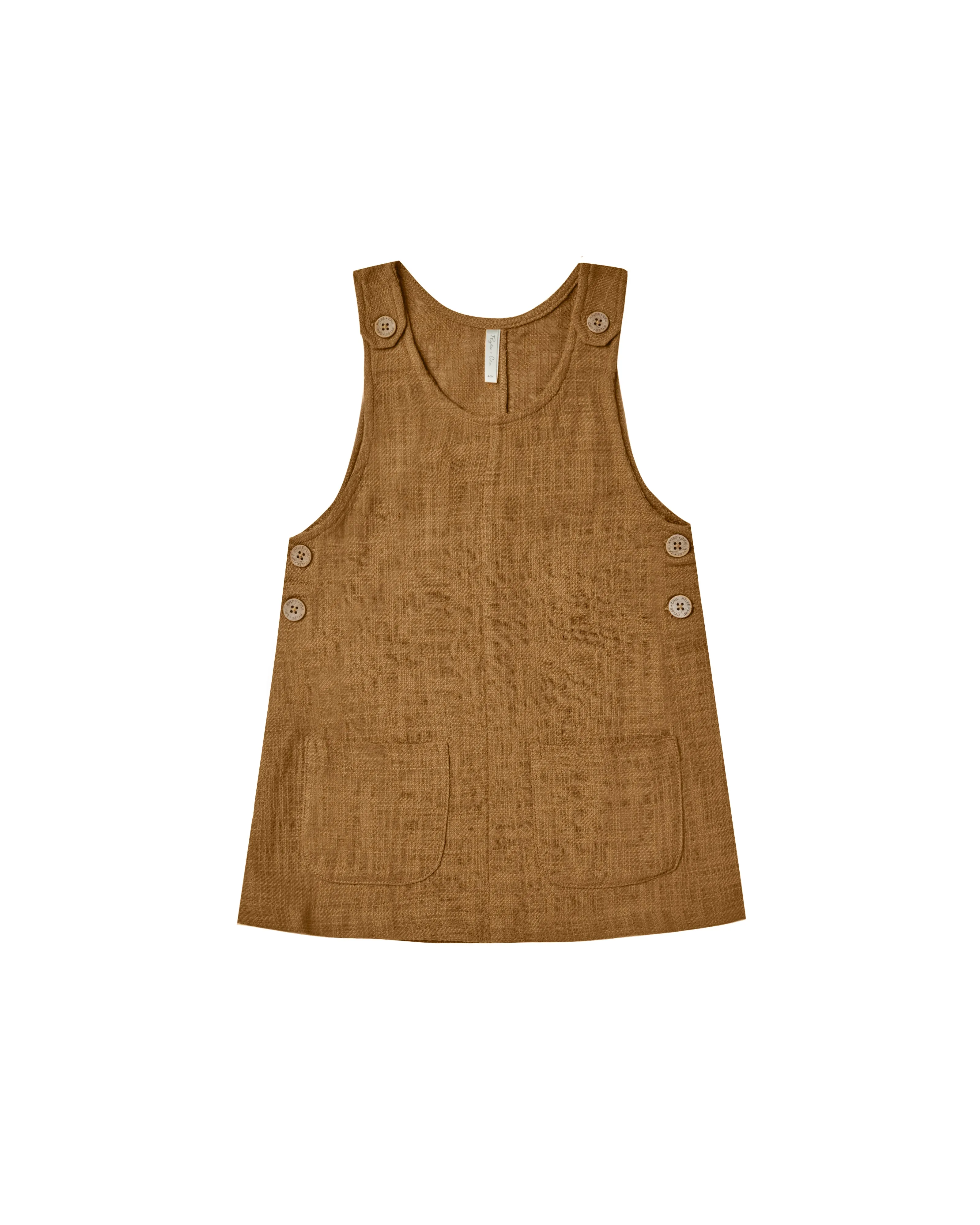 Rylee & Cru Chartreuse Overall Dress