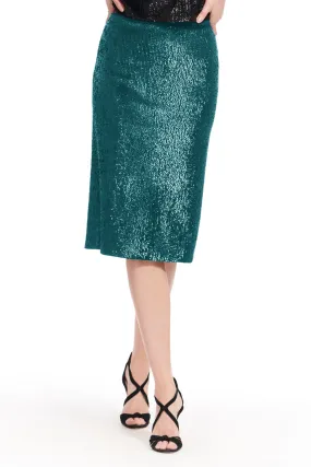 Sequin Midi Pencil Skirt