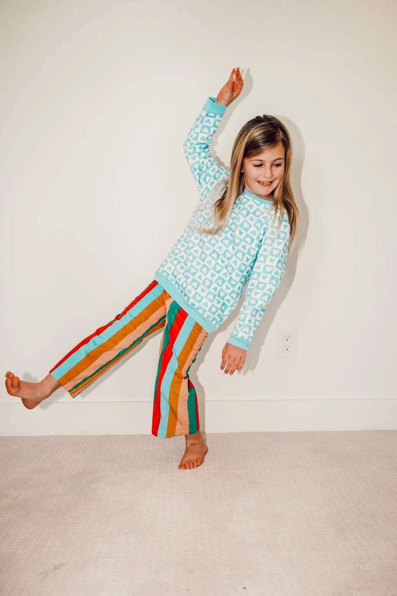 Suzie Crop Pants, Carnival Stripe