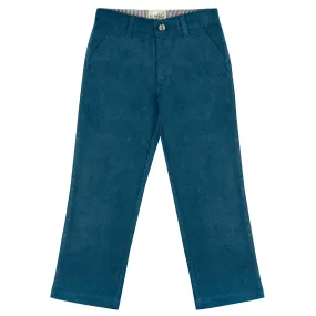 Teal Regular Fit Corduroy Pants
