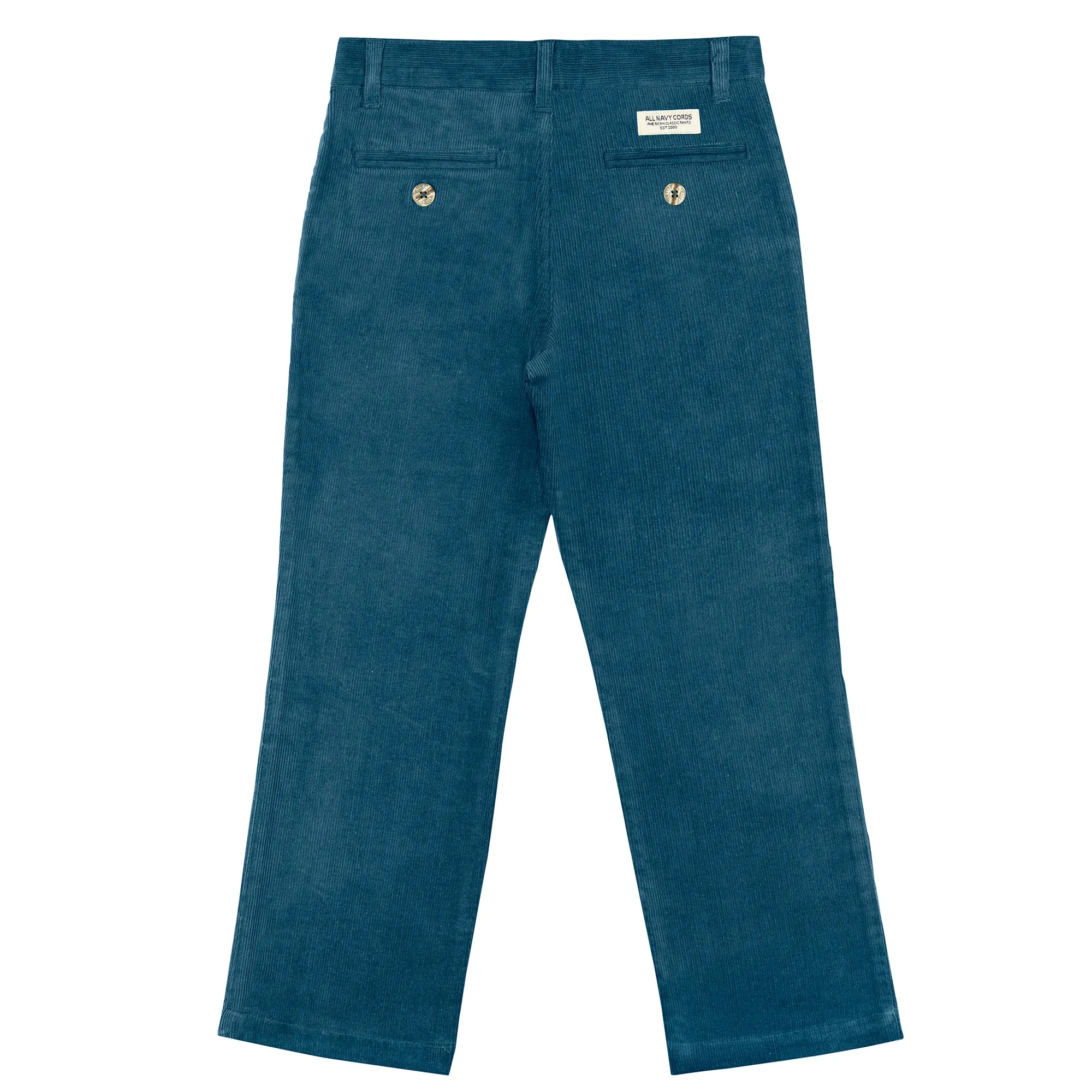 Teal Regular Fit Corduroy Pants