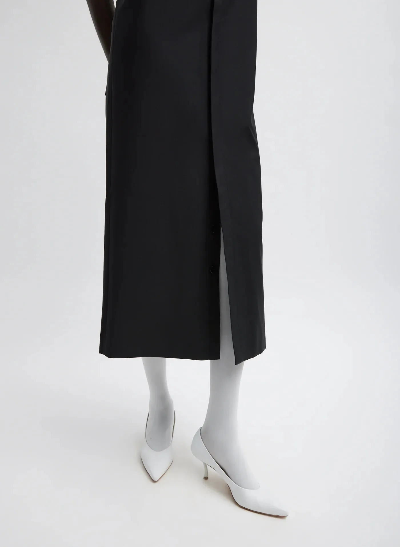 Tropical Wool Convertible Overall Skirt