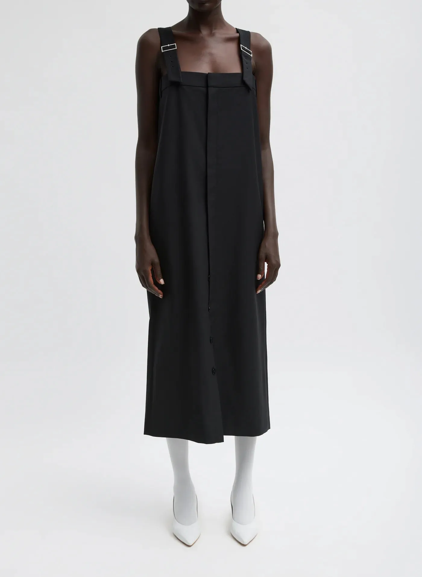 Tropical Wool Convertible Overall Skirt