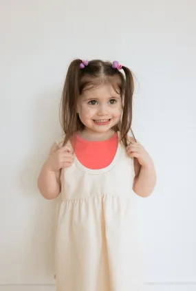 Twill Overall Peplum Dress