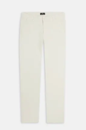 Twill Patterned Chino Alabaster Light-Beige Pant