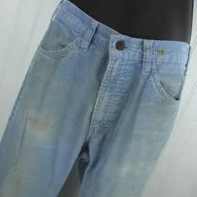 Vintage Levi's Skate Boarder Distressed Blue Cord Jeans Early 1990's - White Tab
