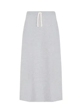 Vintage Terry Midi Skirt (Heather Grey)