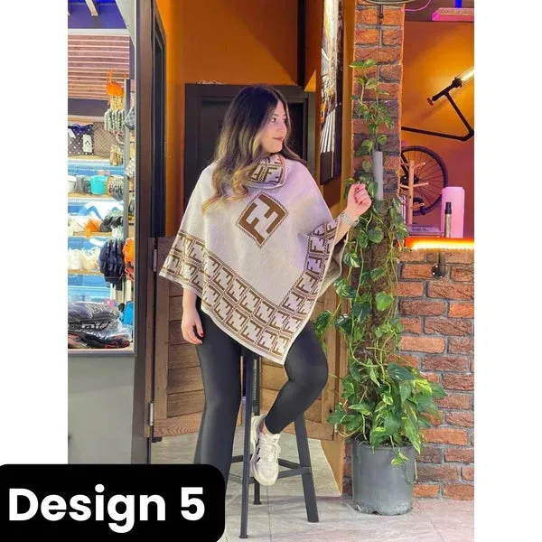 winter free fall fleece poncho